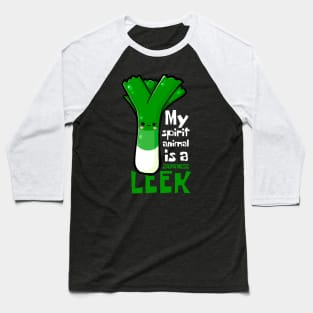 My Spirit Animal Is A Japanese Leek Funny Baseball T-Shirt